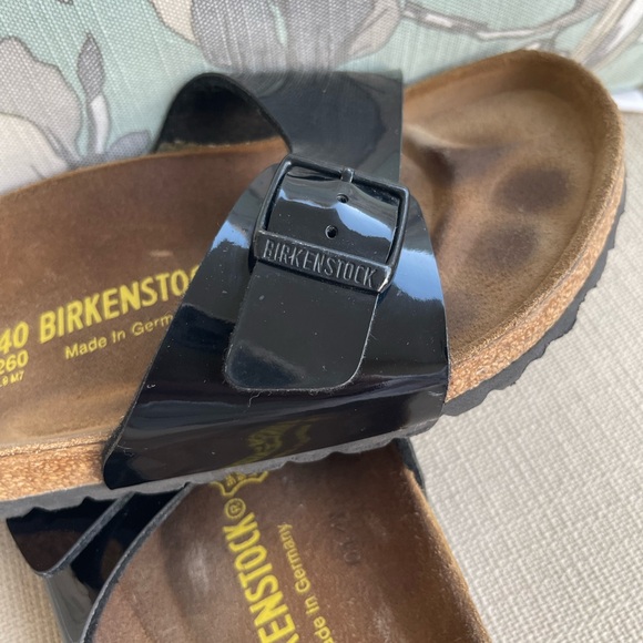 BIRKENSTOCK MADRID BLACK SANDALS WOMEN’S SIZE 9 MEN’S SIZE 7 - Picture 8 of 11